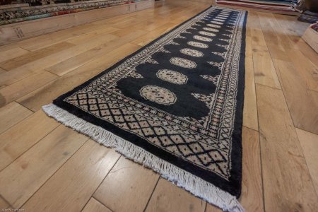 Hand-Knotted Bokhara Runner From Pakistan
