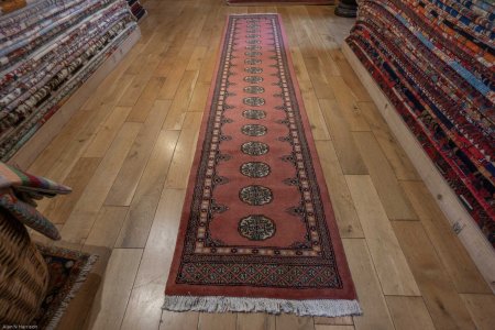 Hand-Knotted Bokhara Runner From Pakistan