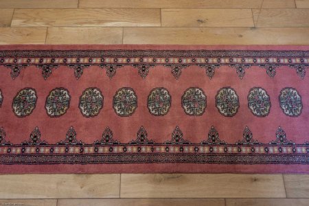 Hand-Knotted Bokhara Runner From Pakistan