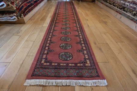 Hand-Knotted Bokhara Runner From Pakistan