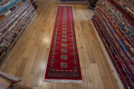 Hand-Knotted Bokhara Runner From Pakistan
