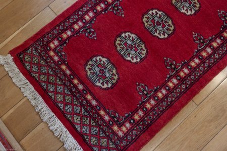 Hand-Knotted Bokhara Runner From Pakistan