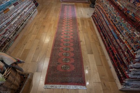 Hand-Knotted Bokhara Runner From Pakistan