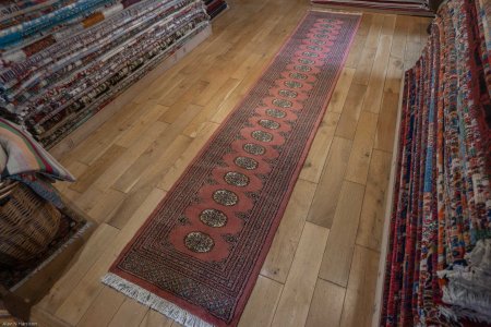 Hand-Knotted Bokhara Runner From Pakistan