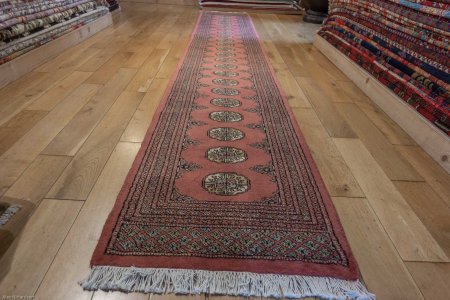 Hand-Knotted Bokhara Runner From Pakistan