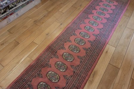 Hand-Knotted Bokhara Runner From Pakistan