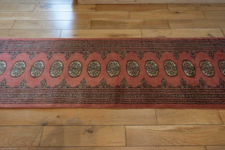 Hand-Knotted Bokhara Runner From Pakistan