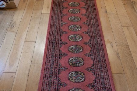 Hand-Knotted Bokhara Runner From Pakistan