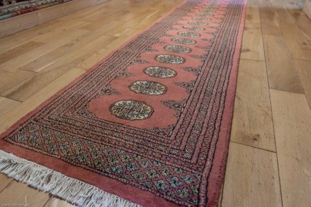 Hand-Knotted Bokhara Runner From Pakistan