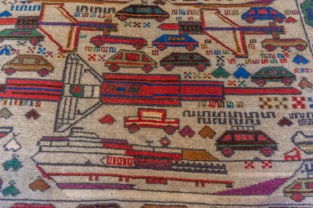 Hand-Knotted Baluch War Rug From Afghanistan