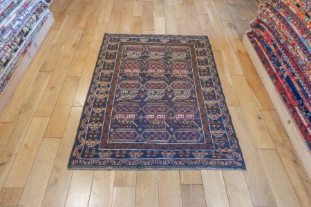 Hand-Knotted Baluch War Rug From Afghanistan