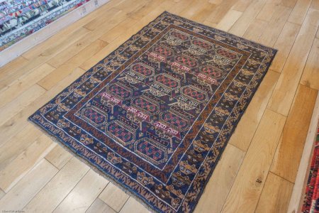 Hand-Knotted Baluch War Rug From Afghanistan