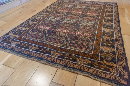 Hand-Knotted Baluch War Rug From Afghanistan