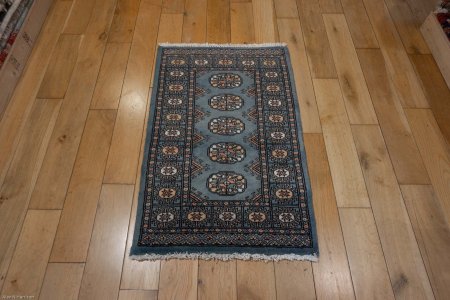 Hand-Knotted Bokhara Rug From Pakistan