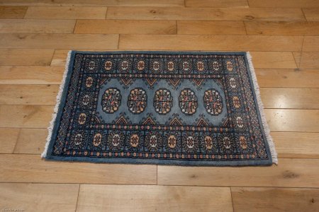 Hand-Knotted Bokhara Rug From Pakistan