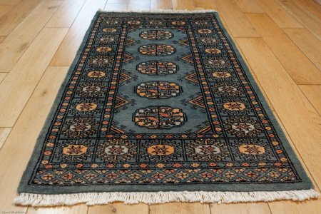 Hand-Knotted Bokhara Rug From Pakistan