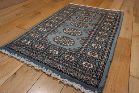 Hand-Knotted Bokhara Rug From Pakistan