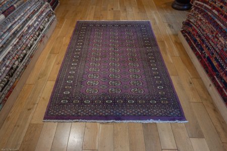 Hand-Knotted Bokhara Rug From Pakistan