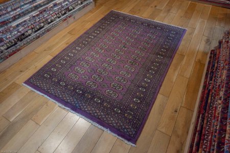 Hand-Knotted Bokhara Rug From Pakistan