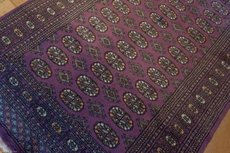 Hand-Knotted Bokhara Rug From Pakistan