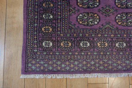 Hand-Knotted Bokhara Rug From Pakistan