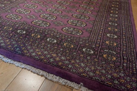 Hand-Knotted Bokhara Rug From Pakistan