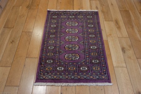 Hand-Knotted Bokhara Rug From Pakistan