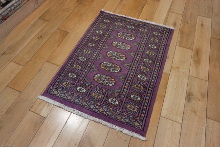 Hand-Knotted Bokhara Rug From Pakistan