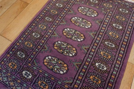 Hand-Knotted Bokhara Rug From Pakistan