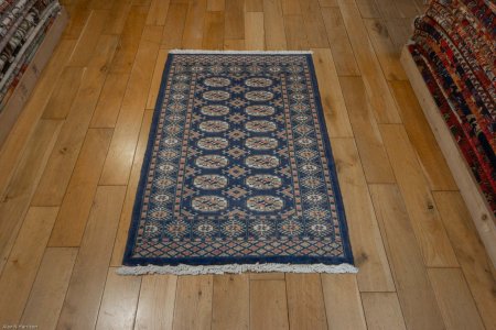 Hand-Knotted Bokhara Rug From Pakistan