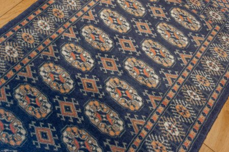 Hand-Knotted Bokhara Rug From Pakistan