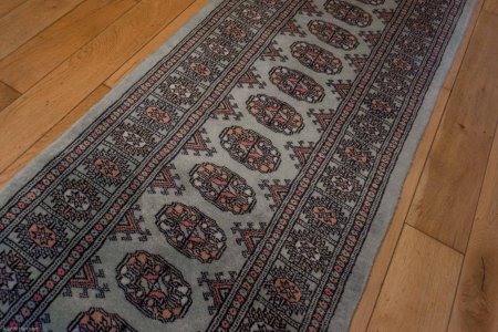 Hand-Knotted Bokhara Runner From Pakistan