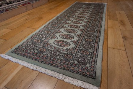 Hand-Knotted Bokhara Runner From Pakistan