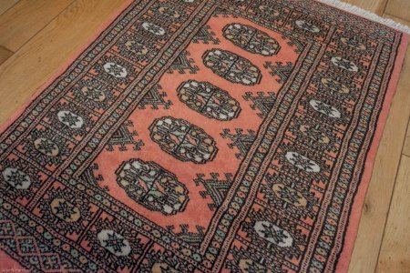 Hand-Knotted Bokhara Rug From Pakistan