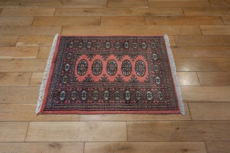 Hand-Knotted Bokhara Rug From Pakistan