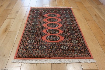 Hand-Knotted Bokhara Rug From Pakistan