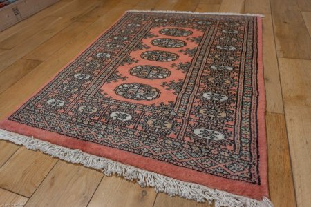 Hand-Knotted Bokhara Rug From Pakistan