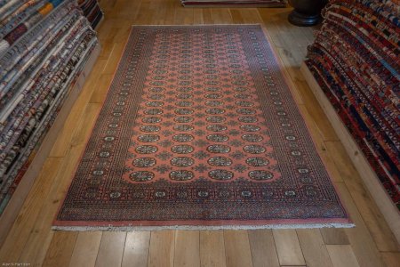 Hand-Knotted Bokhara Rug From Pakistan