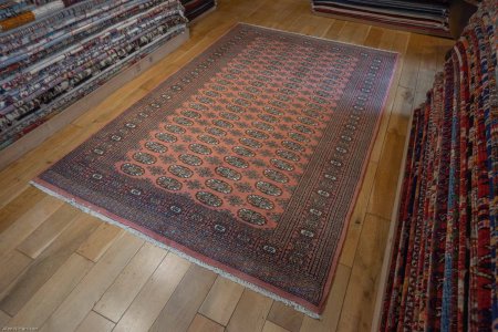 Hand-Knotted Bokhara Rug From Pakistan