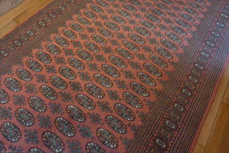 Hand-Knotted Bokhara Rug From Pakistan