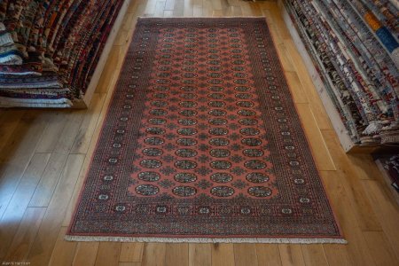 Hand-Knotted Bokhara Rug From Pakistan
