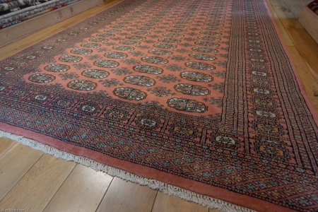 Hand-Knotted Bokhara Rug From Pakistan