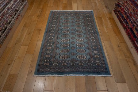 Hand-Knotted Bokhara Rug From Pakistan