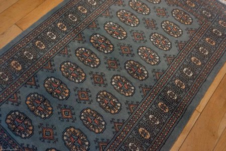 Hand-Knotted Bokhara Rug From Pakistan