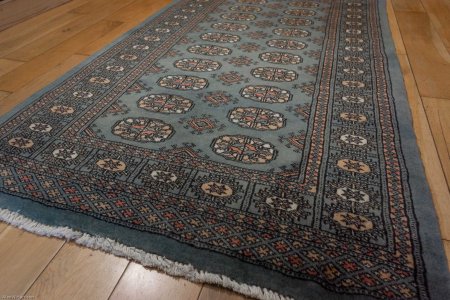 Hand-Knotted Bokhara Rug From Pakistan
