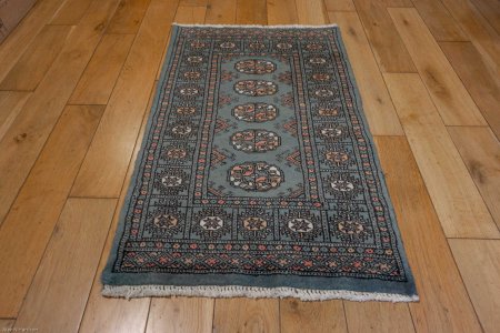 Hand-Knotted Bokhara Rug From Pakistan