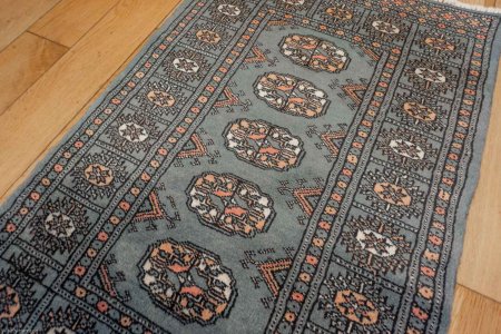 Hand-Knotted Bokhara Rug From Pakistan