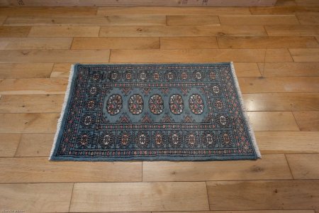 Hand-Knotted Bokhara Rug From Pakistan