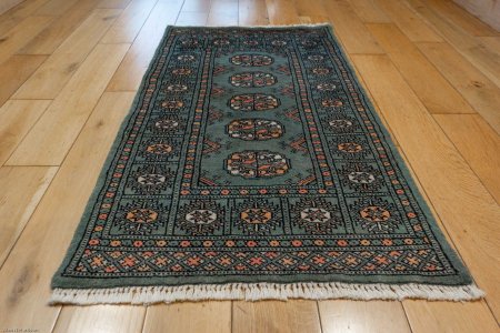 Hand-Knotted Bokhara Rug From Pakistan
