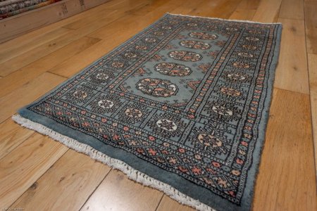 Hand-Knotted Bokhara Rug From Pakistan